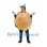 Burger Mascot Costume with Round Bun and Chef Hat