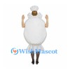Candy Mascot Costume with Pink Spiral and White Wrapper