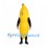 Banana Mascot Costume in Yellow with Open Face Design