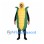 Corn Mascot Costume with Yellow Kernels and Green Husk
