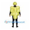 Grape Mascot Costume with Green Cluster Body and Matching Hat