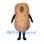 Potato Mascot Costume in Tan with Open Face Design