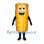 Corn Mascot Costume in Gold with Smiling Segmented Body