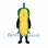 Corn Mascot Costume with Yellow Kernels and Dark Green Husk