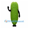 Pickle Mascot Costume in Green with Raised Bumps
