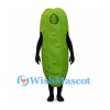 Pickle Mascot Costume in Green with Raised Bumps