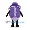 Cabbage Mascot Costume in Purple with Layered Leaves and Smiling Face