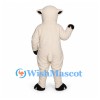 Sheep Mascot Costume in Cream with Black Hooves