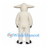 Sheep Mascot Costume in White with Sideways Ears