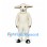 Sheep Mascot Costume in White with Sideways Ears