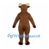 Goat Mascot Costume in Brown with Cream Belly and Short Horns