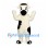 Cow Mascot Costume in Cream with Black Patches and Muzzle
