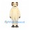 Ram Mascot Costume in Cream with Brown Curled Horns
