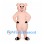 Pig Mascot Costume in Pale Pink with Black Hooves