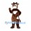 Cow Mascot Costume in Brown with White Patches and Muzzle