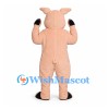 Pig Mascot Costume in Peach with Raised Hoof Hands
