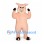 Pig Mascot Costume in Peach with Raised Hoof Hands