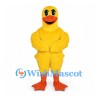 Duck Mascot Costume in Yellow with Orange Bill and Feet