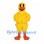 Duck Mascot Costume in Yellow with Orange Bill and Feet