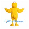 Chick Mascot Costume in Yellow with Small Shell Hat