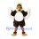 Duck Mascot Costume in Brown and White with Green Head
