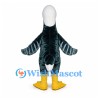 Eagle Mascot Costume in Dark Blue with White Head and Yellow Feet