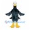 Eagle Mascot Costume in Dark Blue with White Head and Yellow Feet