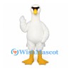 Eagle Mascot Costume in White with Yellow Beak and Feet