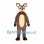 Deer Mascot Costume in Brown with Cream Belly and Large Ears