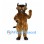 Bull Mascot Costume in Brown with Black Horns and Muzzle