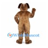 Dog Mascot Costume in Brown with Cream Belly and White Muzzle