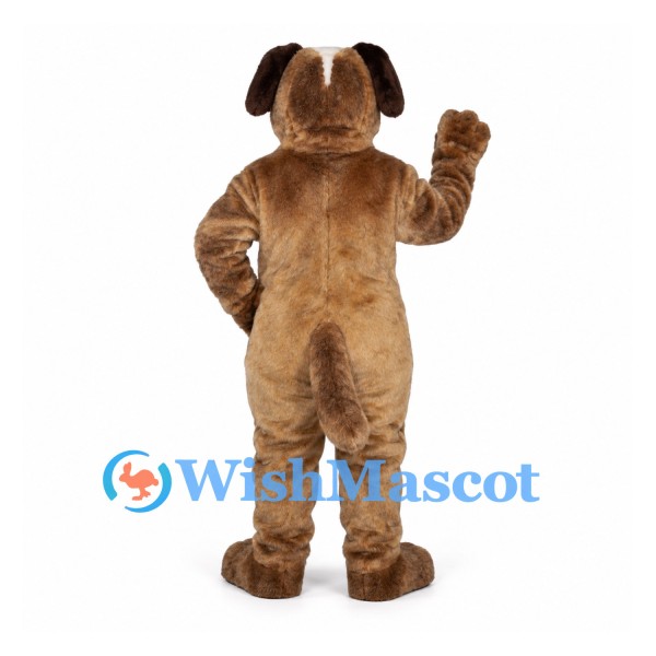 Dog Mascot Costume in Brown with Cream Belly and White Muzzle