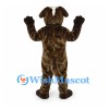 Saint Bernard Dog Mascot Costume with Cream Belly and Neck Barrel
