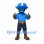 Pirate Mascot Costume in Blue with Large Tricorn Hat