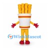 French Fries Mascot Costume with White Cup and Red Shoes
