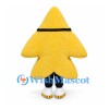 Star Mascot Costume with Black Sunglasses and Bow Tie