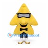 Star Mascot Costume with Black Sunglasses and Bow Tie
