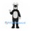 Reindeer Mascot Costume in Black with White Antlers and Belly