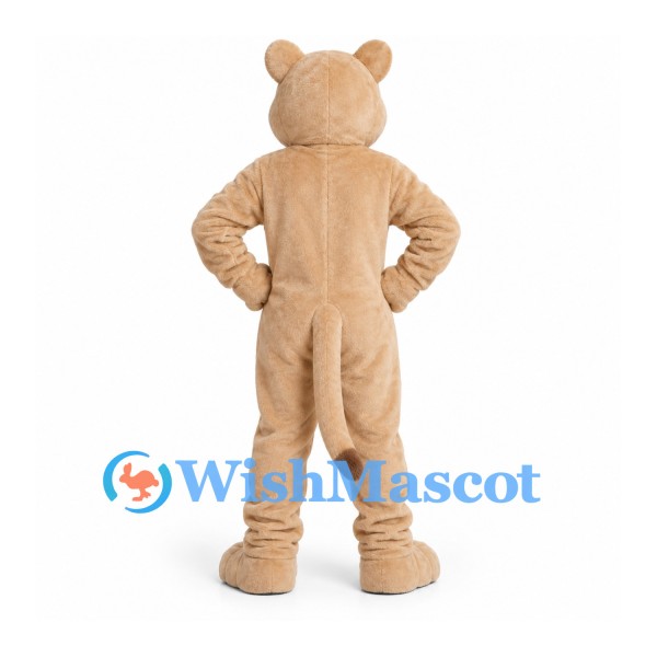 Lioness Mascot Costume in Tan with White Belly
