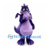Dragon Mascot Costume in Purple with Lavender Belly and Small Wings