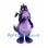 Dragon Mascot Costume in Purple with Lavender Belly and Small Wings