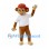 Monkey Mascot Costume with White Shirt and Red Cap