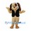 Dog Mascot Costume in Tan with Black Vest and Floppy Ears