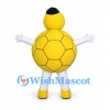 Turtle Mascot Costume in Yellow with Segmented Round Shell