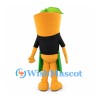 Plant Pot Mascot Costume with Black Shirt and Green Shorts
