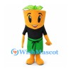 Plant Pot Mascot Costume with Black Shirt and Green Shorts