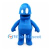 Alien Mascot Costume in Blue with White Oval Eyes