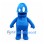 Alien Mascot Costume in Blue with White Oval Eyes