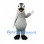 Penguin Mascot Costume in Gray with Black Feet and White Face