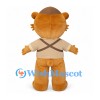 Bear Mascot Costume with Brown Adventure Hat and Vest